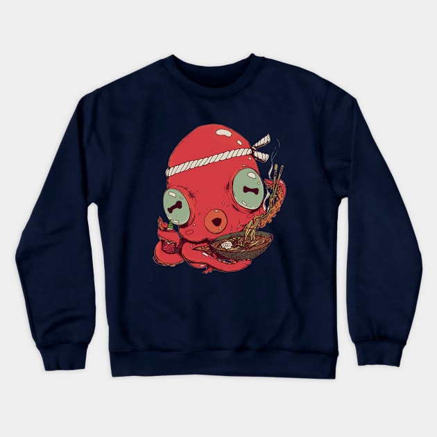 Spicy Ramen Crewneck Sweatshirt by Ben Geiger